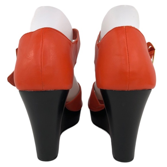 Agape Orange Platform Sandals - Picture 5 of 11